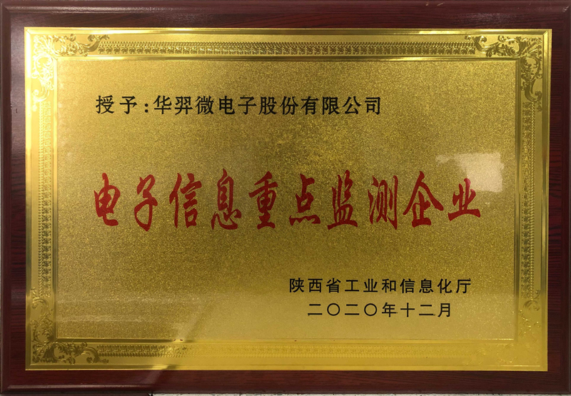 電子信息重點(diǎn)監(jiān)測企業(yè)